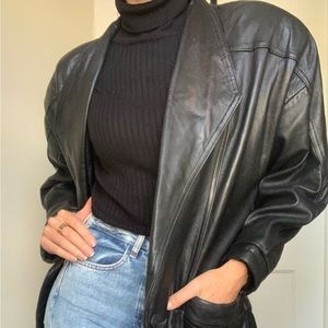 A.D.A - Vintage Leather Trench Coat